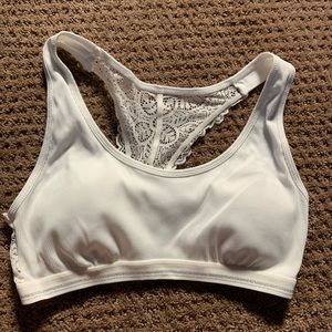White Padded Racerback Bralette